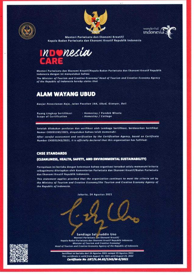 Alam Wayang Ubud - Chse Certified Buitenkant foto